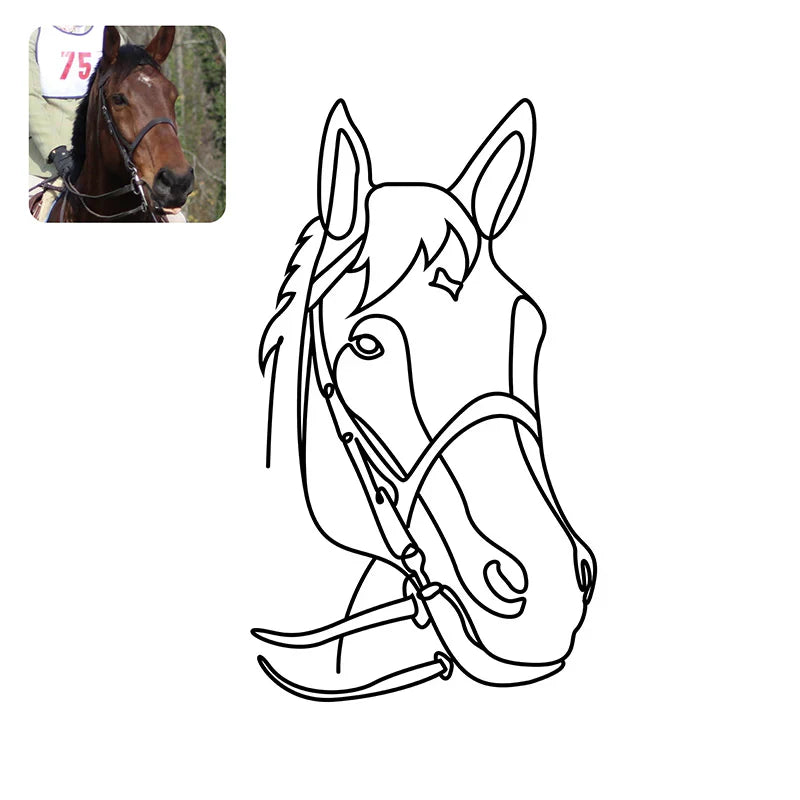 Custom Outline Embroidery Files - Digital Only