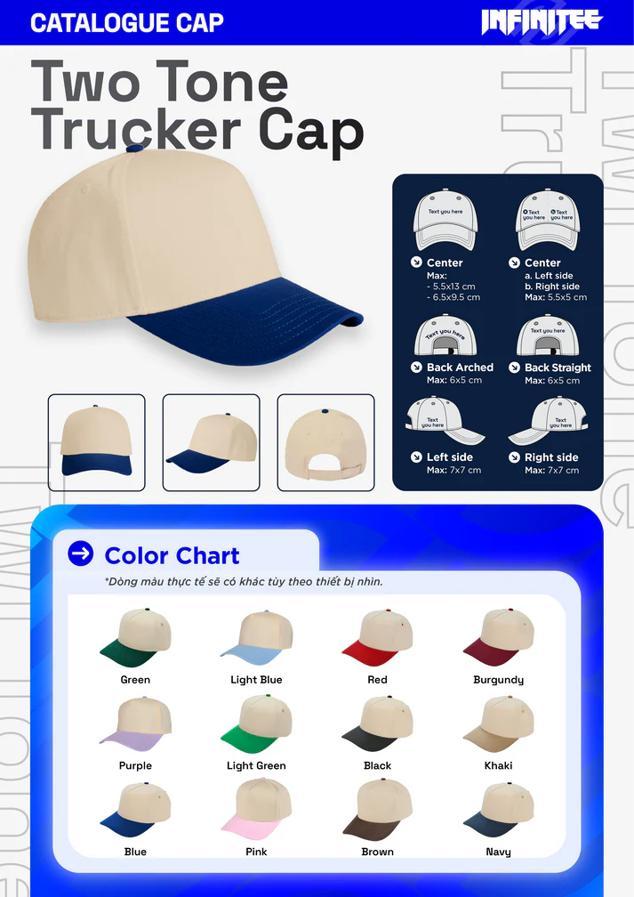 Emb - Two Tone Trucker Cap