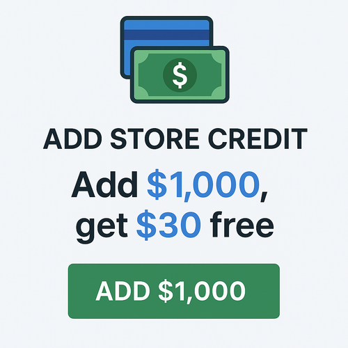 Store Credit Top-Up – $1,000 (Get $1,030 Credit)