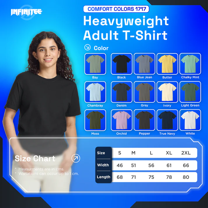 DTG Printing - T-Shirt 1717 Comfort Colors®