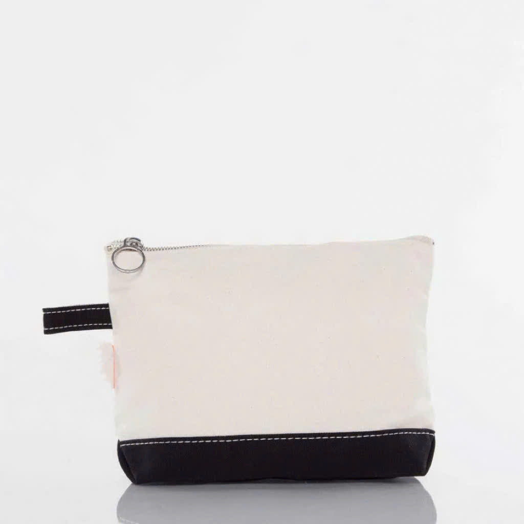 Emb- Cavas Cosmetic Bag
